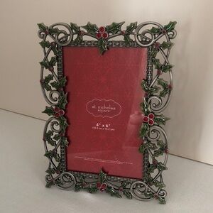 St. Nicholas Square Festive Holly Frame